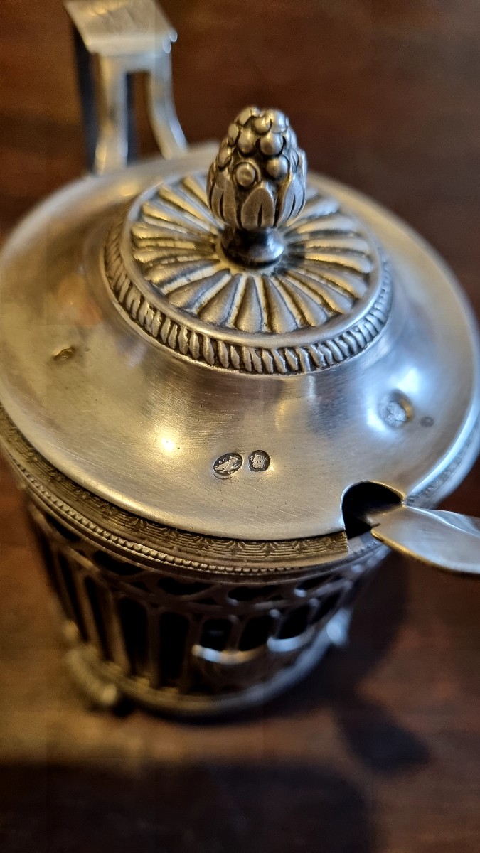 Ménagère a condiments en argent époque XIXé -photo-3