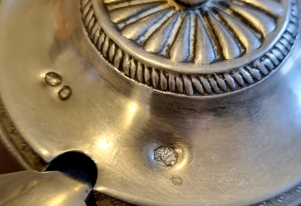 Ménagère a condiments en argent époque XIXé -photo-4