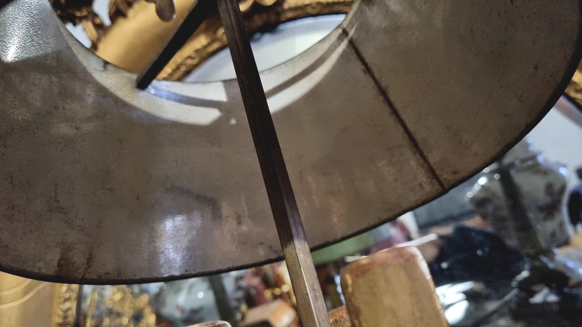 Lampe bouillotte ancienne ,tôle peinte epoque XIXé-photo-2