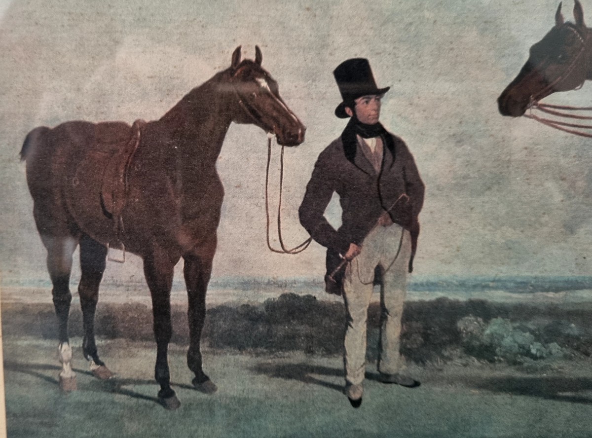 Paire de lithographie équestre époque XIXé -photo-1