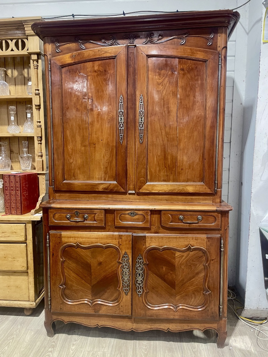 Louis XV Style Cherrywood Sideboard, 18th Century 