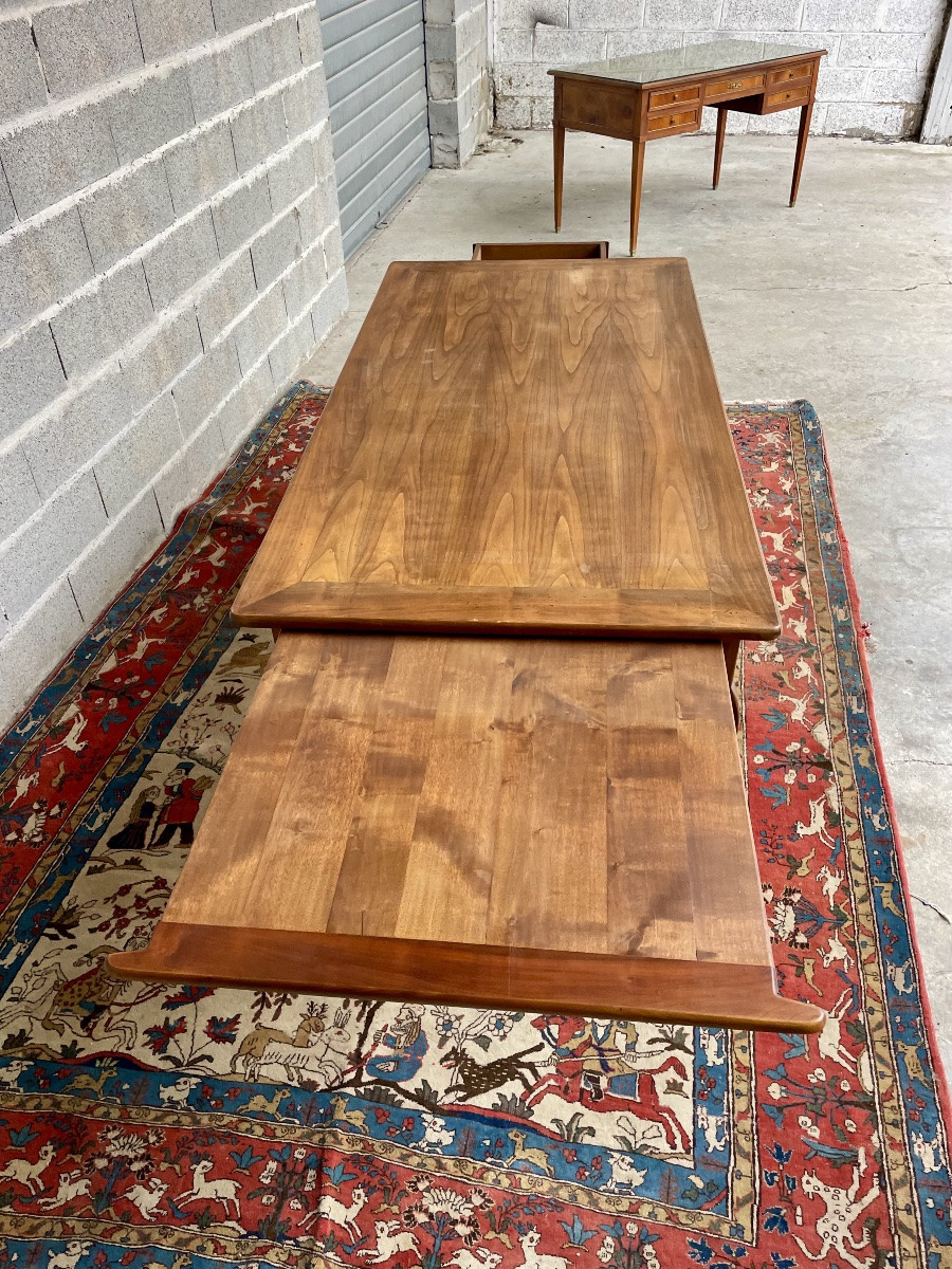 Table de ferme Louis XV, en merisier d’époque XIXE siècle -photo-3