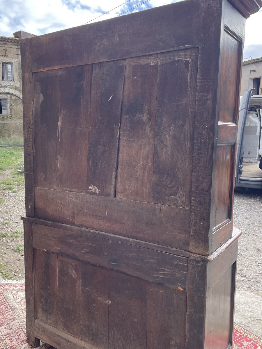 Buffet, deux  corps Louis XV, en merisier d’époque XVIIiem siècle -photo-5