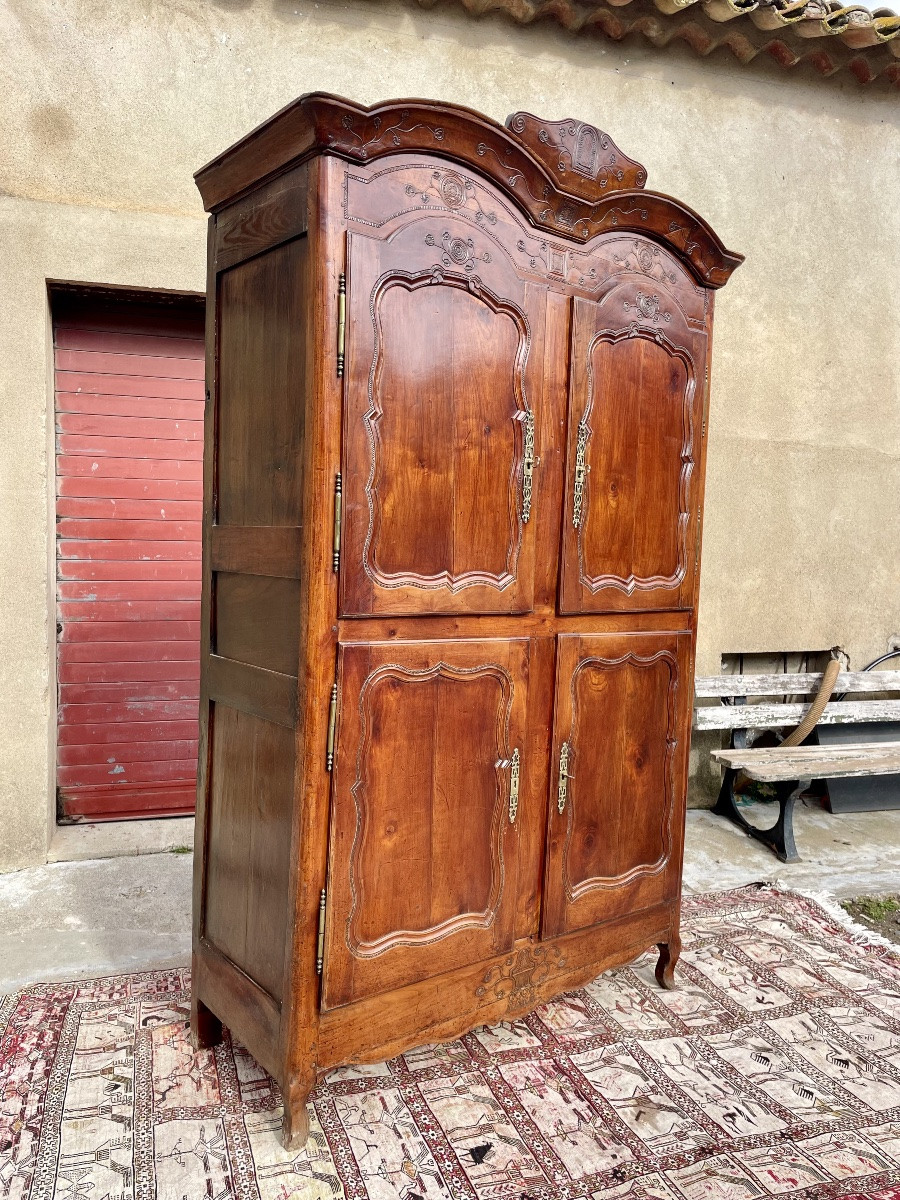 Buffet, louis XV , quatre portes en merisier d’époque XVIIIem siècle -photo-2