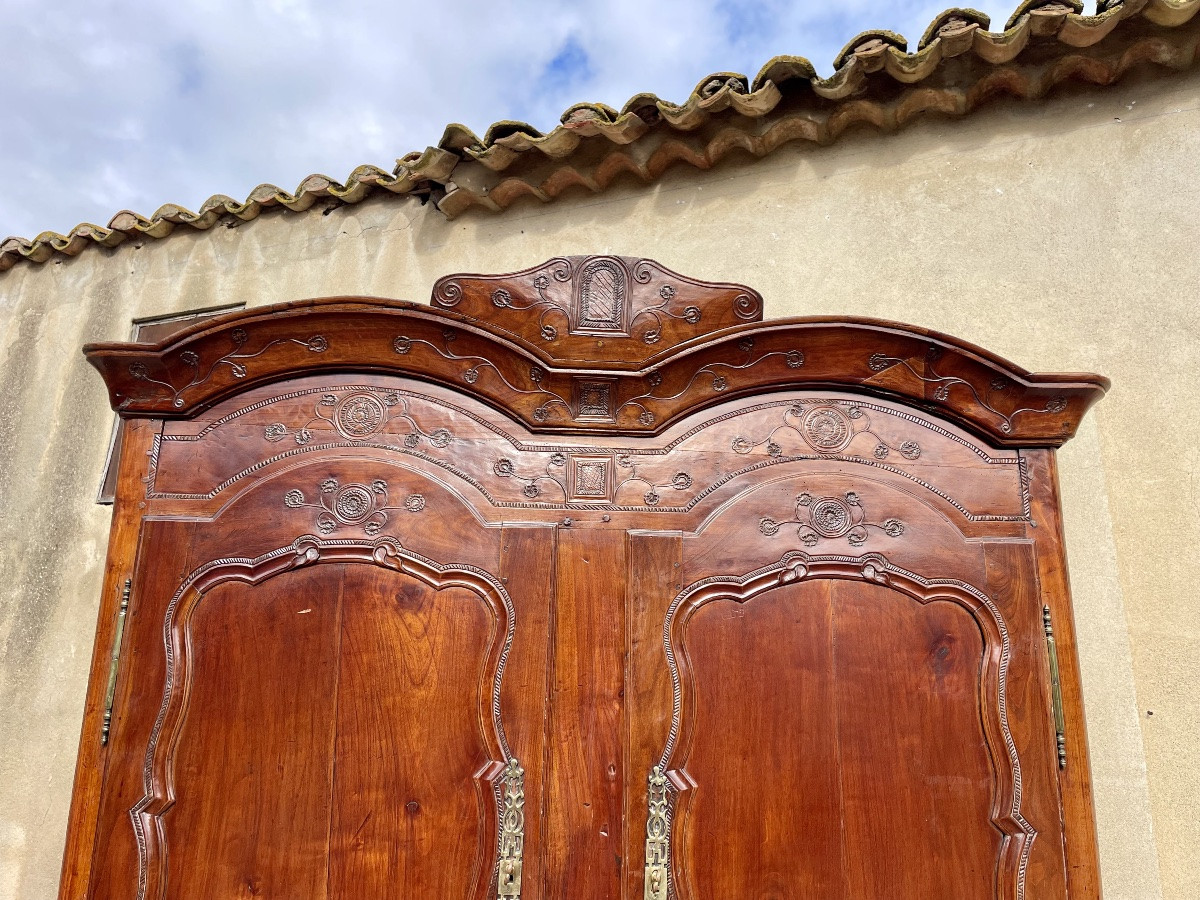 Buffet, louis XV , quatre portes en merisier d’époque XVIIIem siècle -photo-3