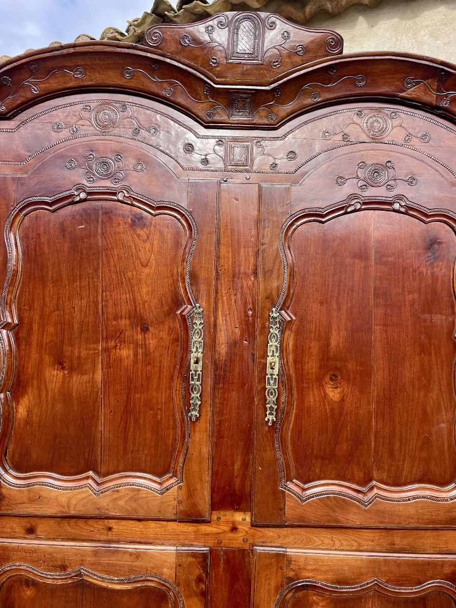 Buffet, louis XV , quatre portes en merisier d’époque XVIIIem siècle -photo-5