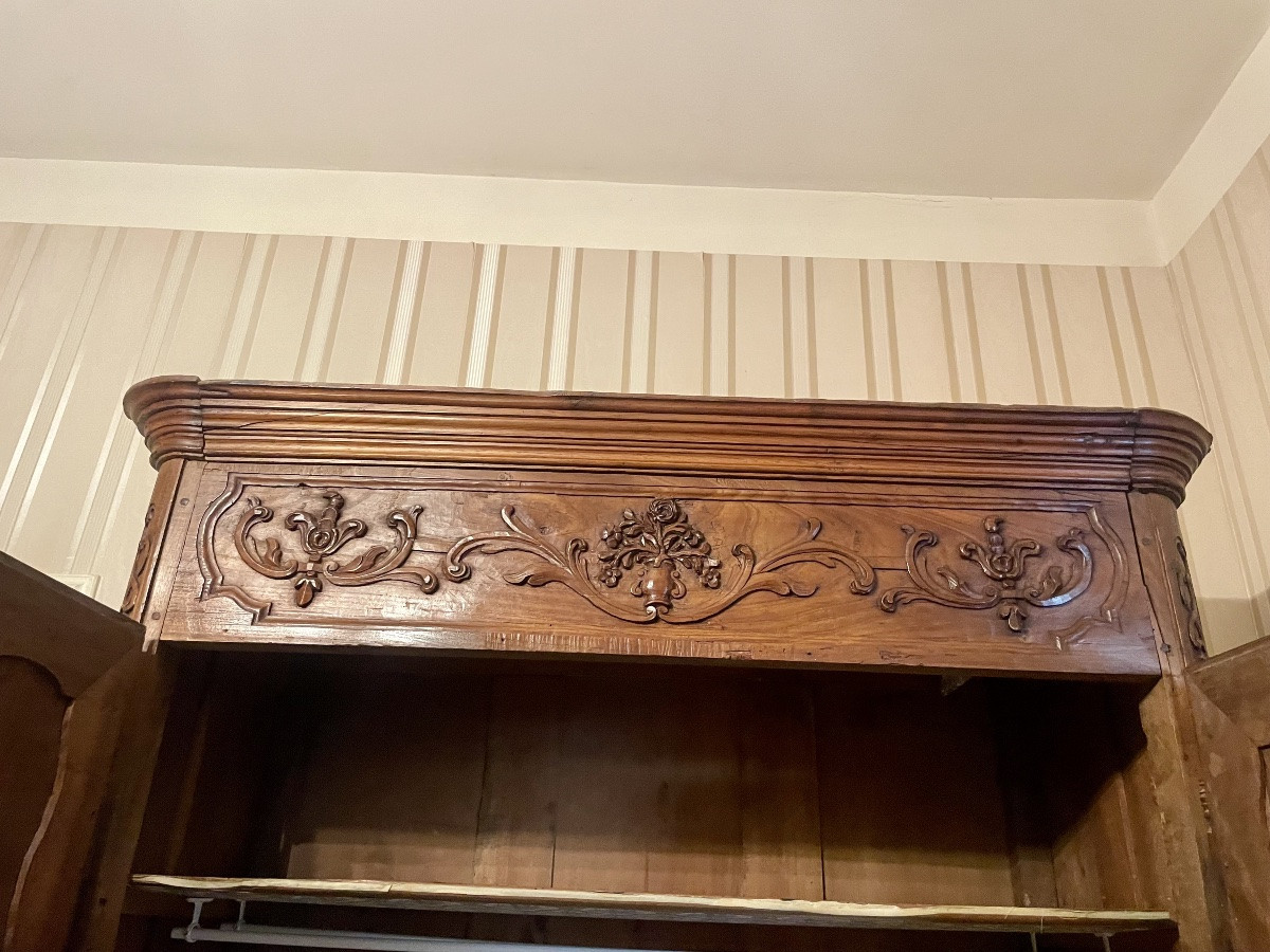 Armoire,,,,,, provençale, régence en noyer  d’époque XVIIIem siecle-photo-2