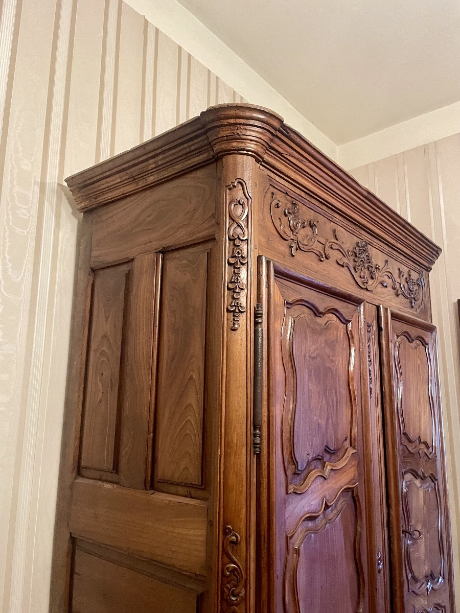 Armoire,,,,,, provençale, régence en noyer  d’époque XVIIIem siecle-photo-3