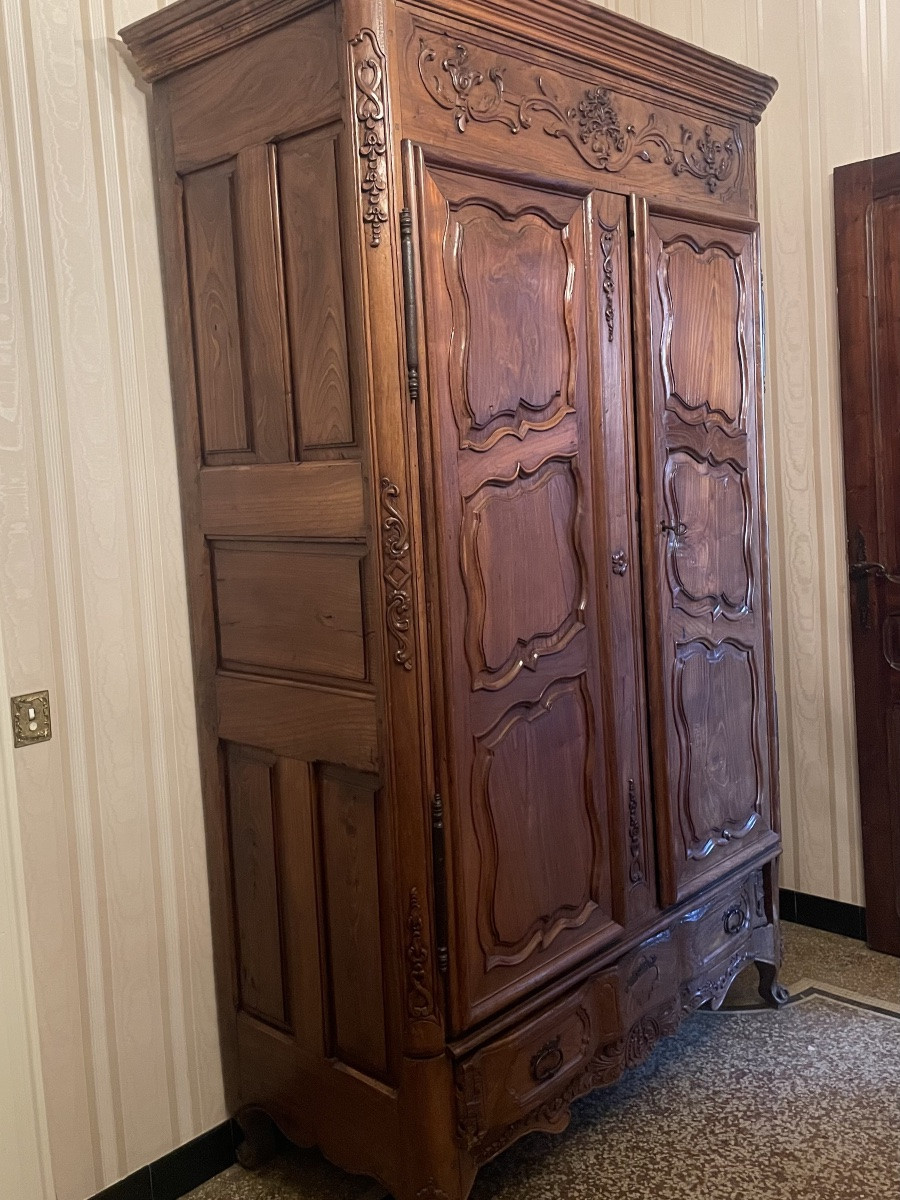 Armoire,,,,,, provençale, régence en noyer  d’époque XVIIIem siecle-photo-5