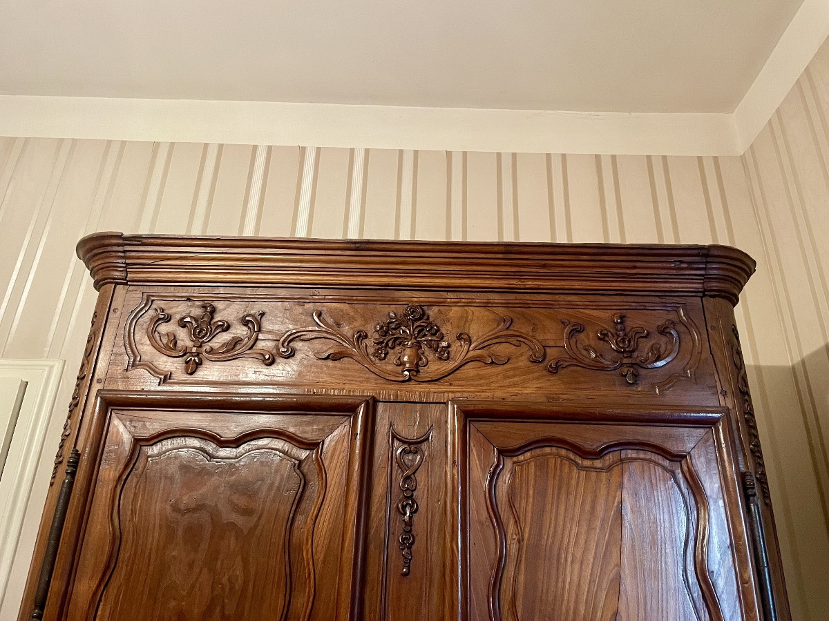Armoire,,,,,, provençale, régence en noyer  d’époque XVIIIem siecle-photo-6
