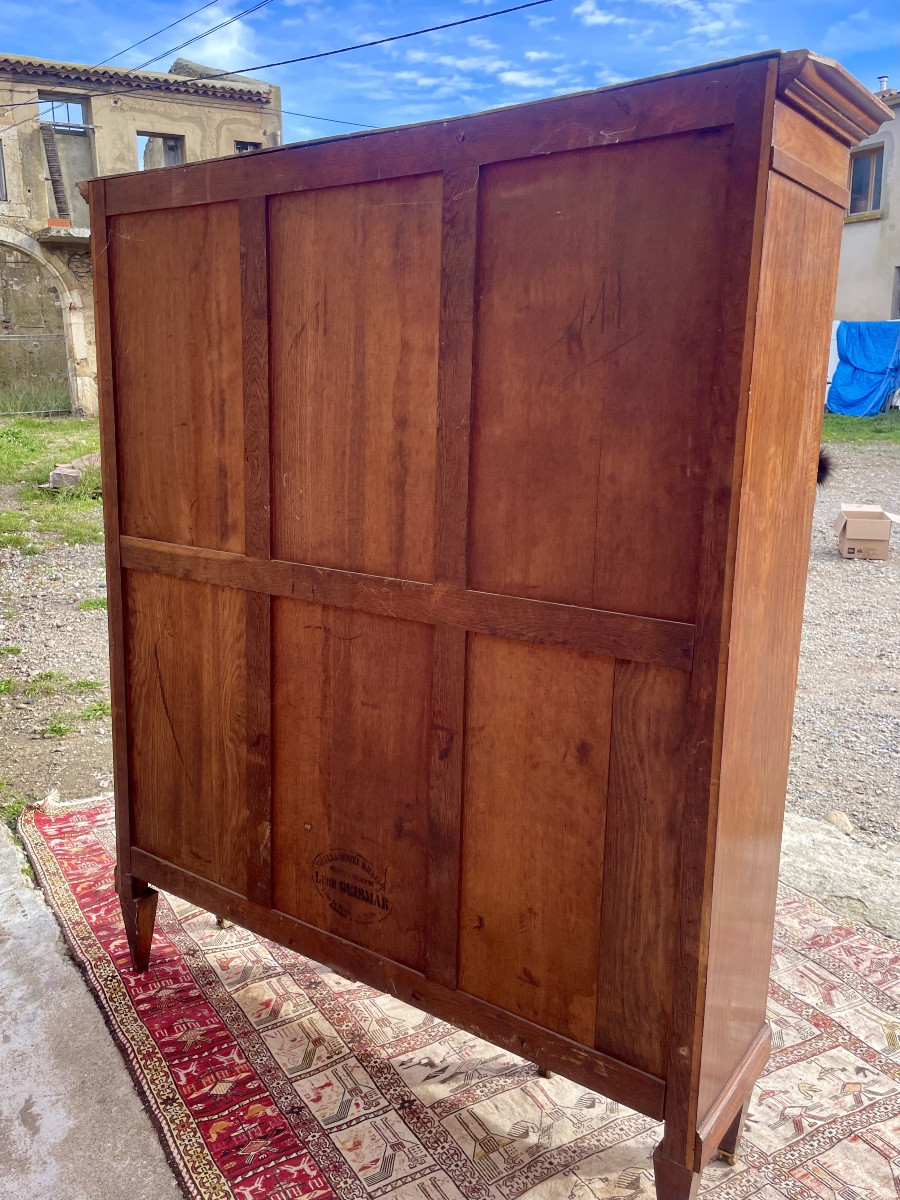 Bibliothèque,,, Empire, retour d’Égypte, en acajou d’époque XIXem siecle-photo-3