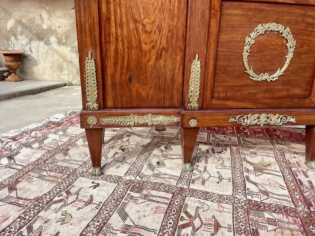 Bibliothèque,,, Empire, retour d’Égypte, en acajou d’époque XIXem siecle-photo-5