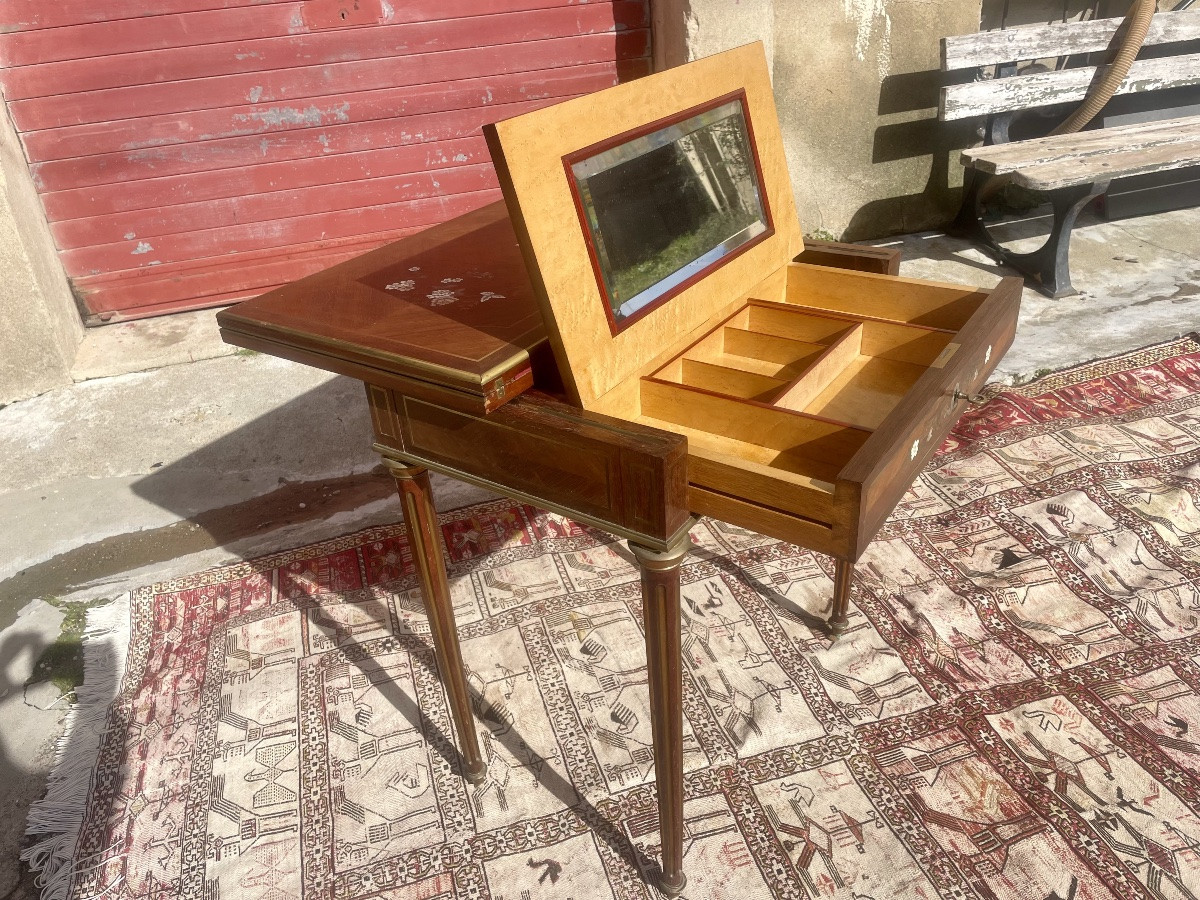 Games Table, Dressing Table, Small Desk, Louis XVI Period, 19th Century -photo-4