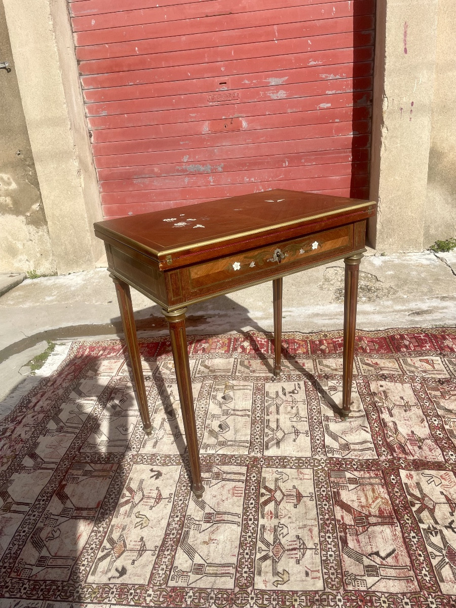 Games Table, Dressing Table, Small Desk, Louis XVI Period, 19th Century 