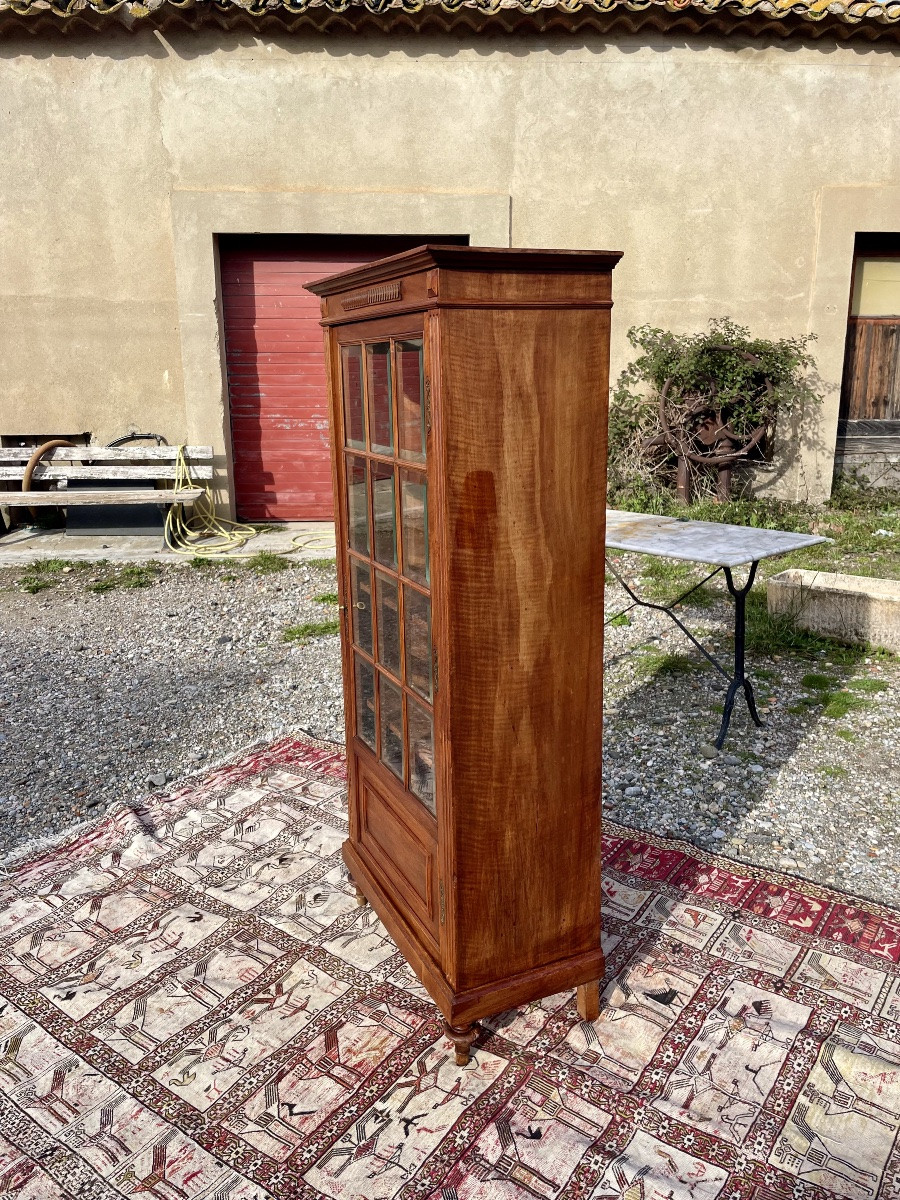 Vitrine louis  XVI  noyer d’époque XIXem siecle -photo-2