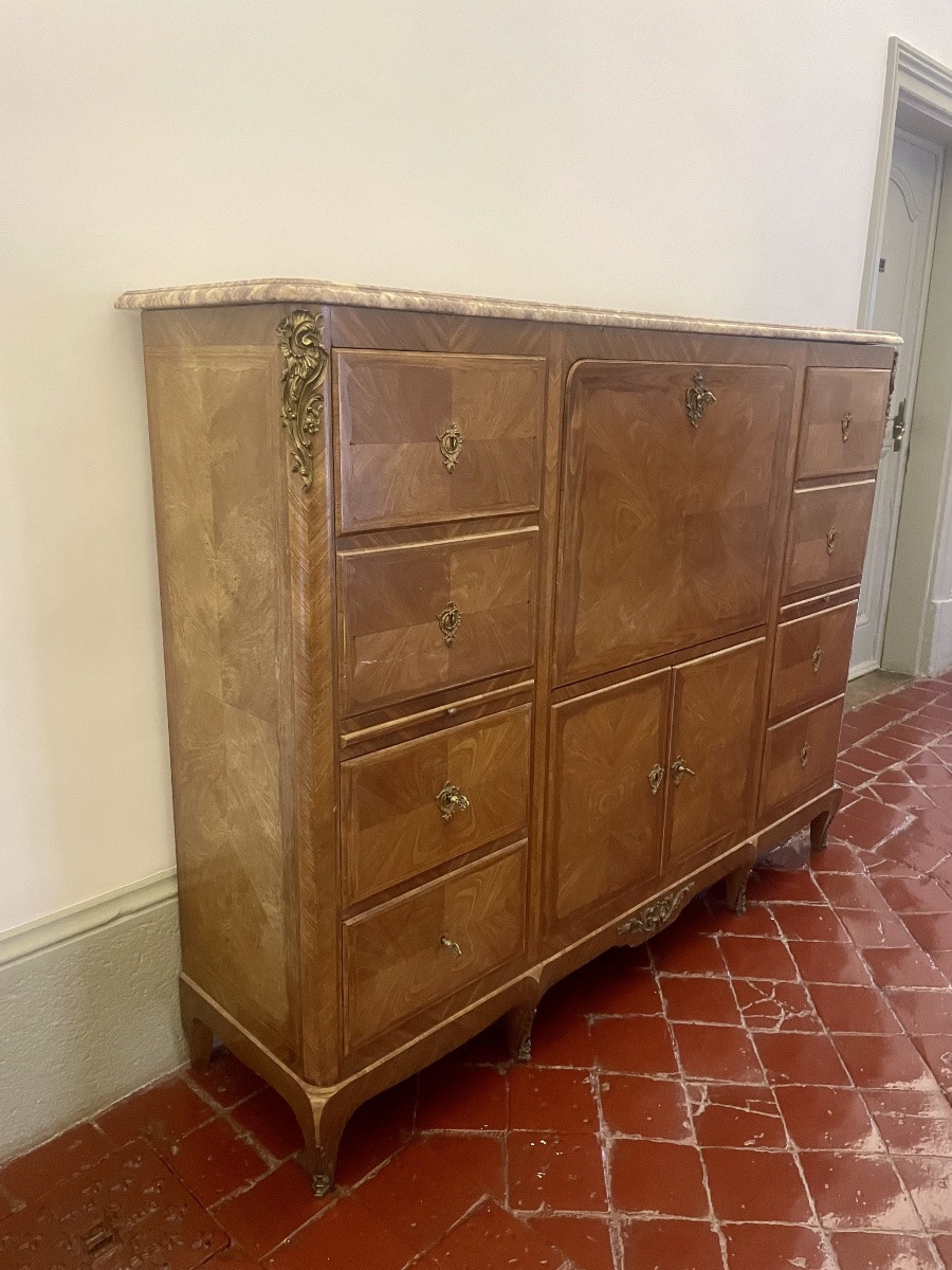 Grand Secrétaire,, Commode,,,, lyonnais, transition et époque, 1900-photo-2