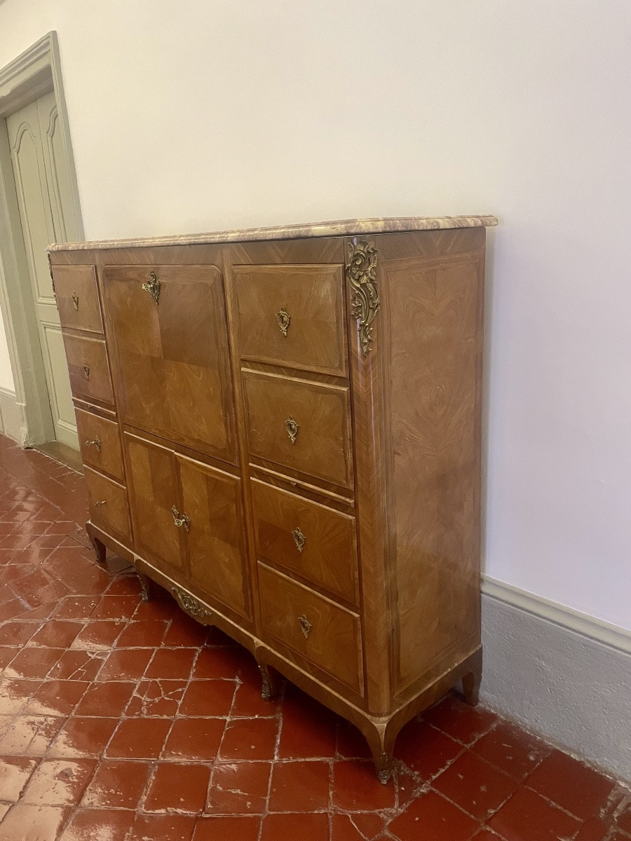 Grand Secrétaire,, Commode,,,, lyonnais, transition et époque, 1900-photo-3