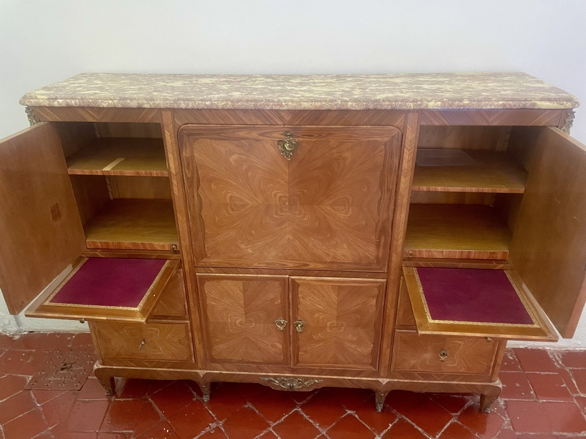 Grand Secrétaire,, Commode,,,, lyonnais, transition et époque, 1900-photo-3