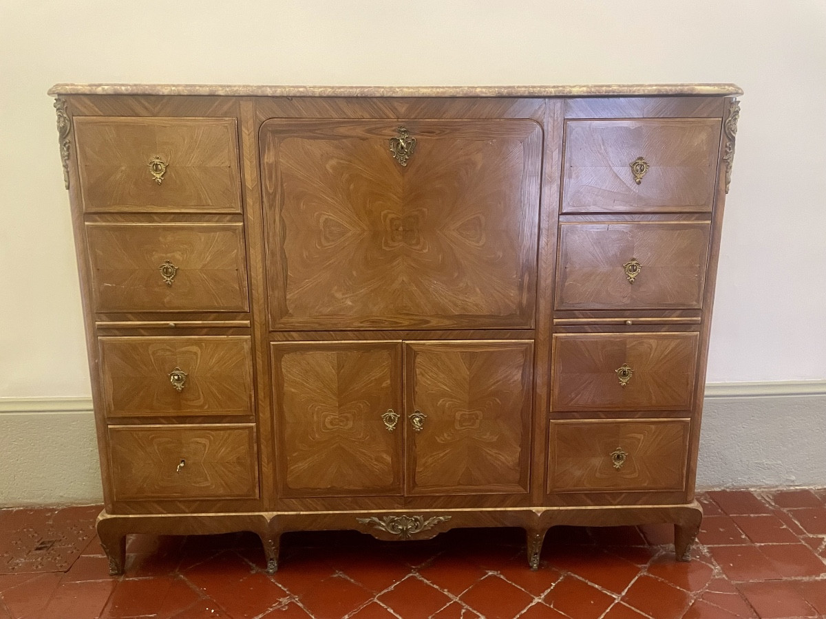 Grand Secrétaire,, Commode,,,, lyonnais, transition et époque, 1900