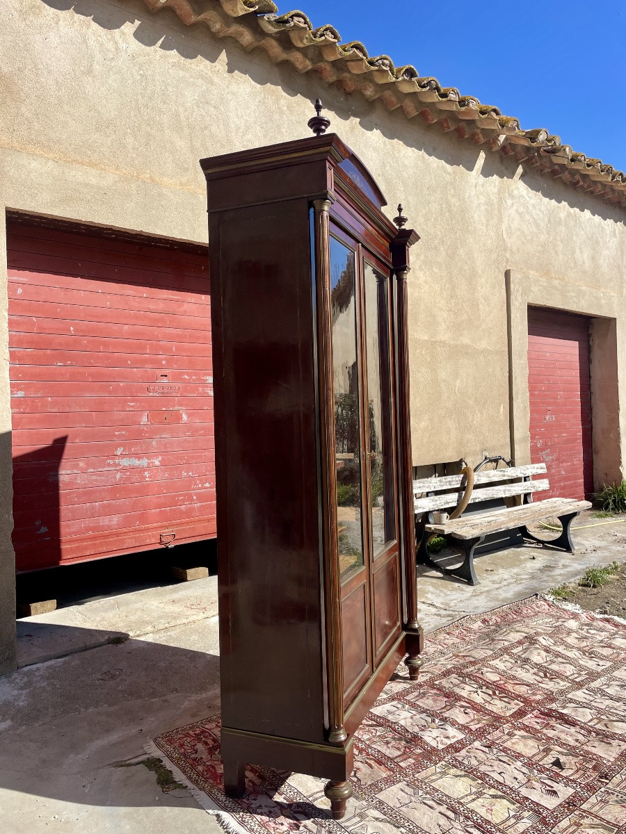 Bibliothèque,,,, vitrine, Louis XVI, en acajou d’époque XIXem siecle-photo-4