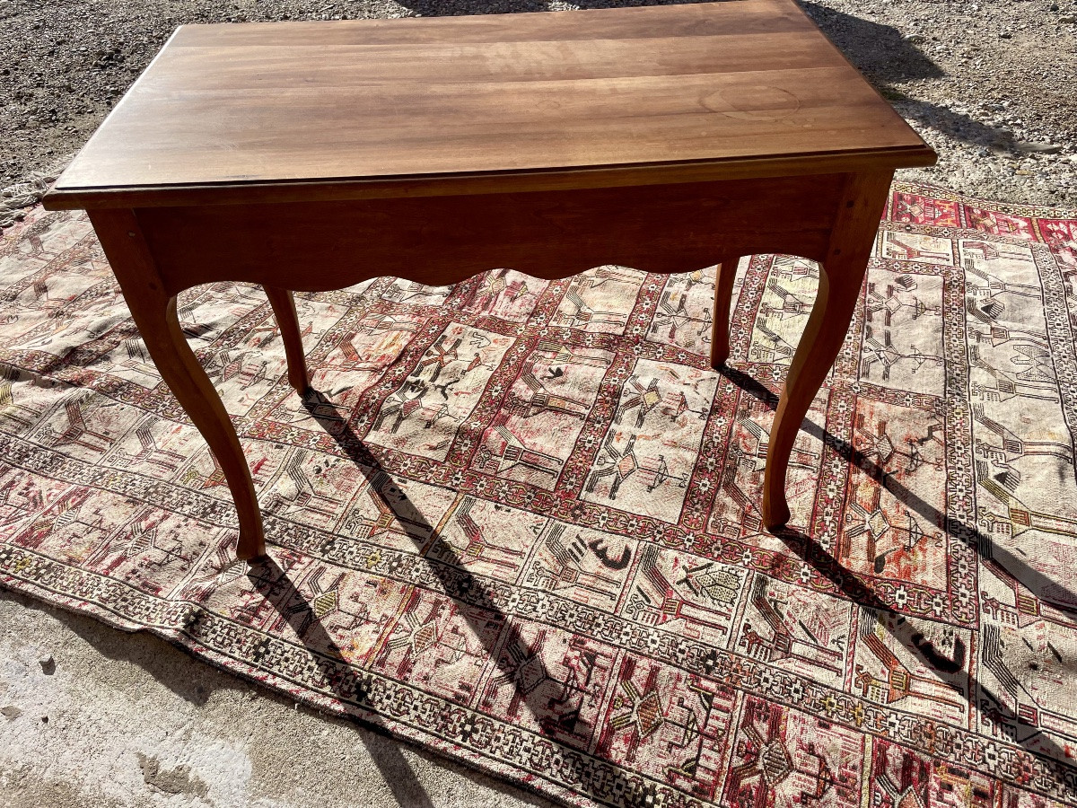 Tape Between Two, Louis XV Style In Walnut, 18th Century -photo-6