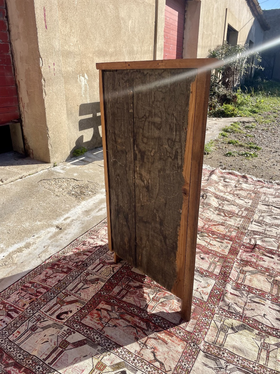 Encoignure Louis XIII, en noyer d’époque XVIIIem siècle -photo-3