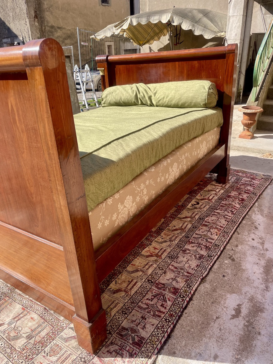 Empire-style Bed With Detached Mahogany Columns, Period Style -photo-8