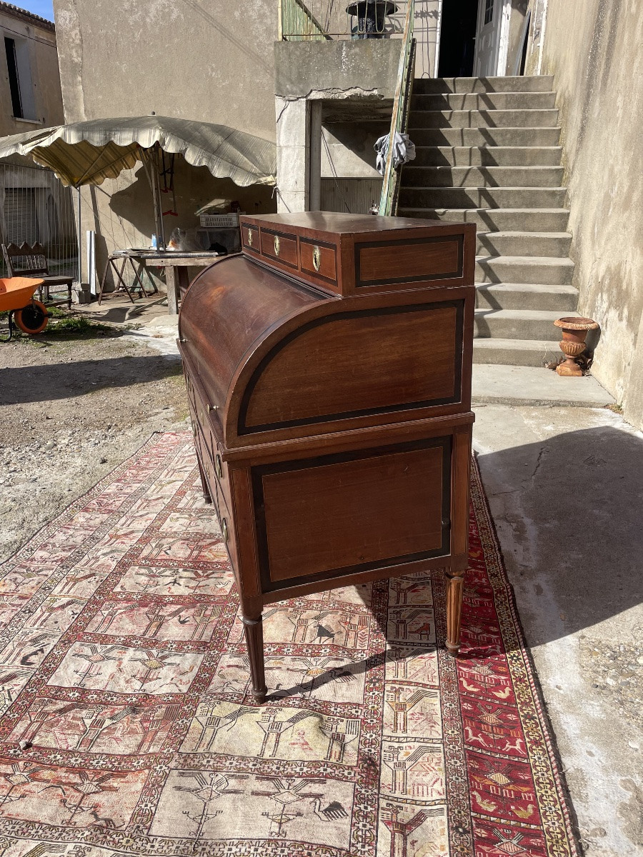 Desk, Louis XVI Cylinder Desk, 18th Century-photo-4