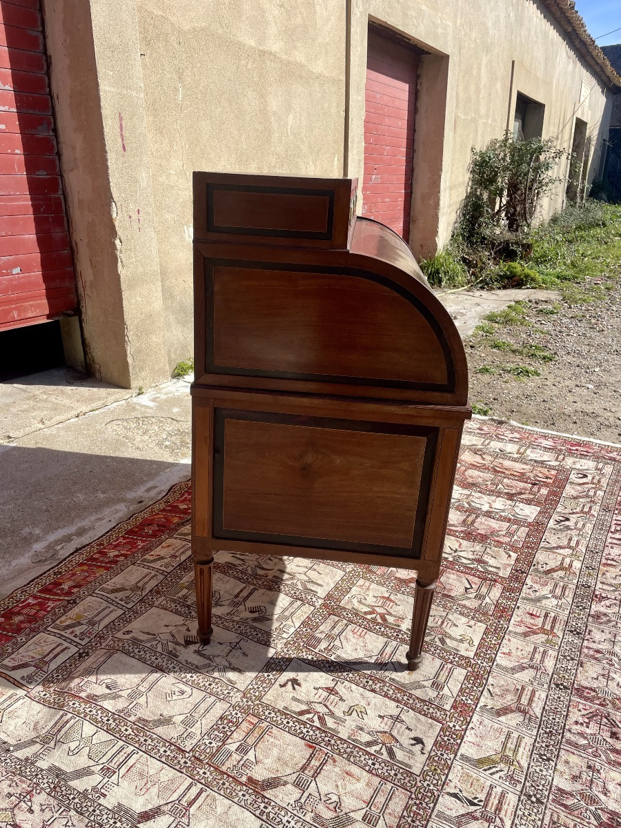 Desk, Louis XVI Cylinder Desk, 18th Century-photo-6