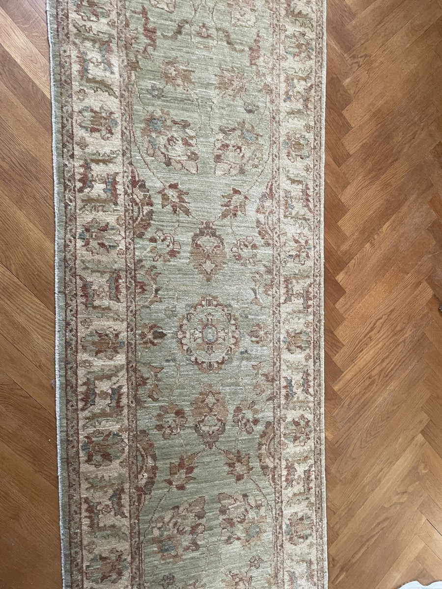 Large Hand-knotted Hallway Runner With A Floral, Persian Design. -photo-4
