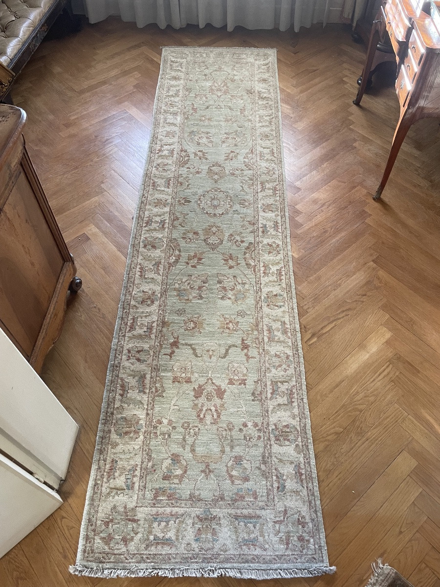 Large Hand-knotted Hallway Runner With A Floral, Persian Design. -photo-5
