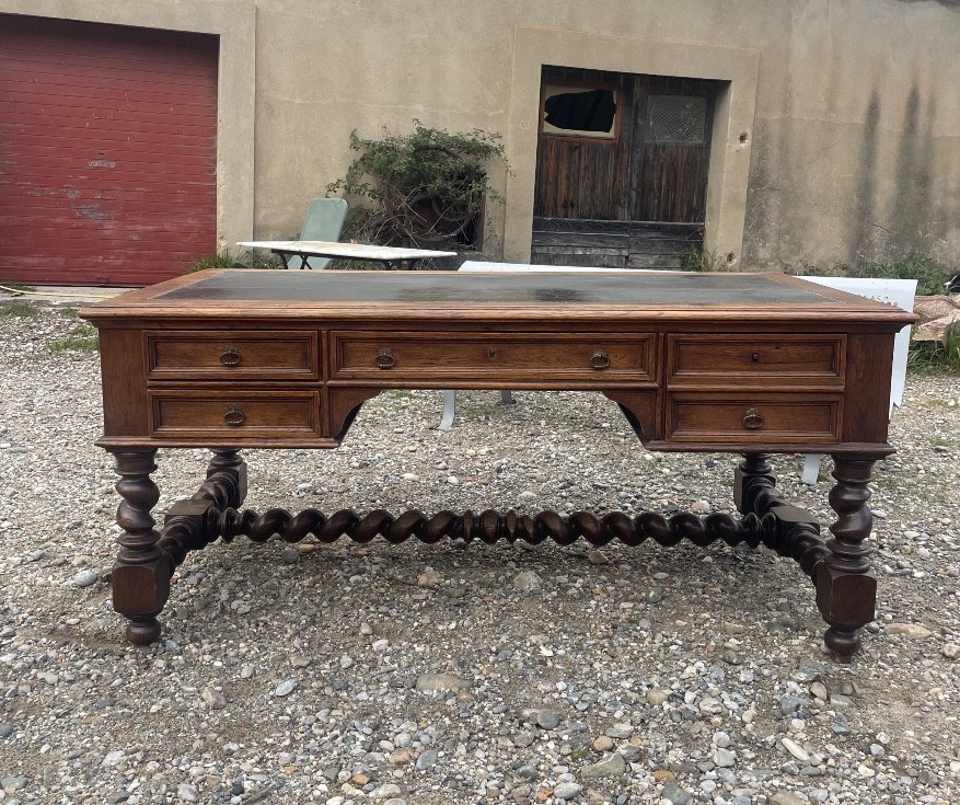 bureau, Louis XIII, en chêne massif d’époque XIXem siecle