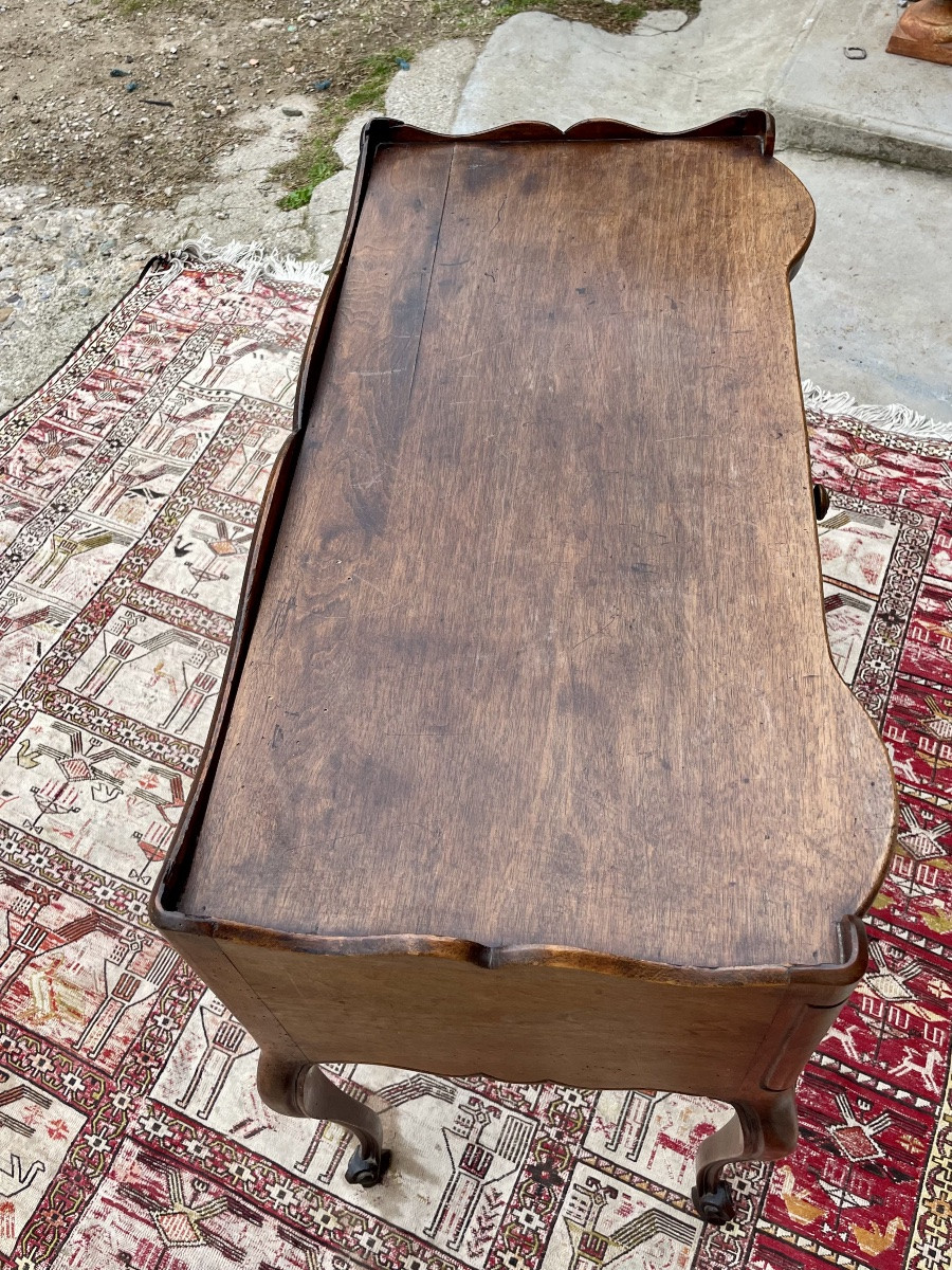 Bureau Louis XV, provençale en noyer XIXem siècle -photo-6