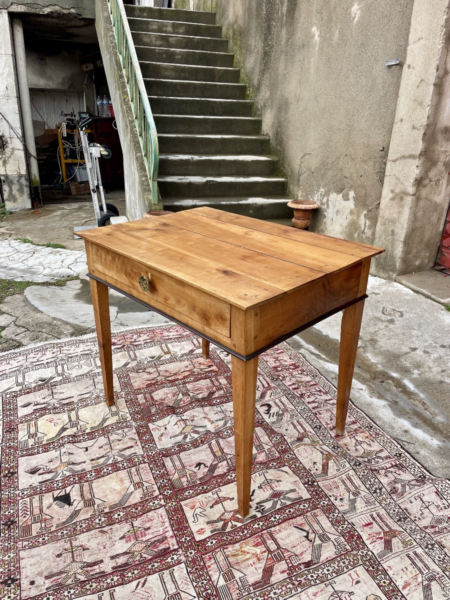 Small Period Walnut Side Table, 18th Century Directoire Style-photo-2