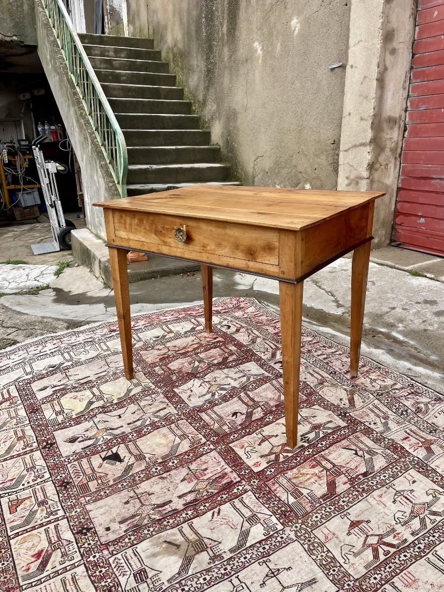 Small Period Walnut Side Table, 18th Century Directoire Style-photo-1