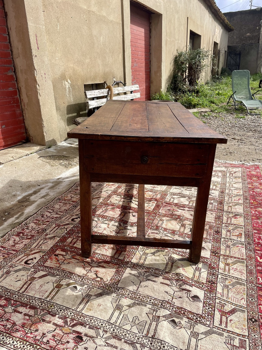 Farmhouse Table, Directoire Style, In Walnut, 13th Century -photo-6