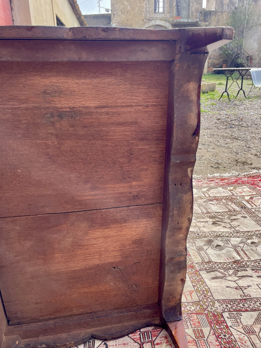 Petite commode louis XV louis XVI à six tirois,XVIIIem siecle-photo-1