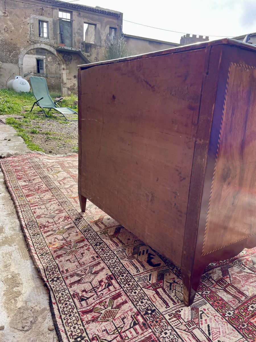 Petite commode louis XV louis XVI à six tirois,XVIIIem siecle-photo-5