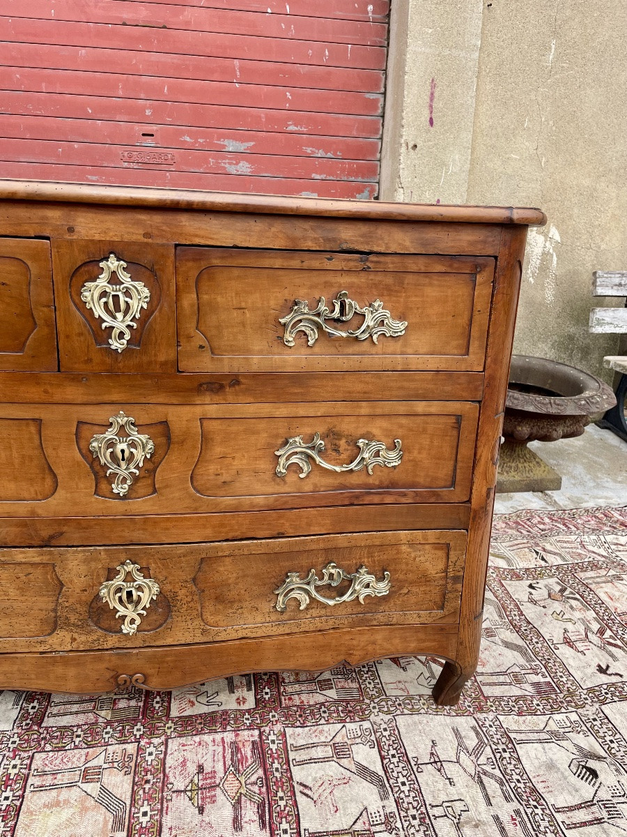 Commode provençale galbe en noyer  d époque XVIIIem siecle-photo-6