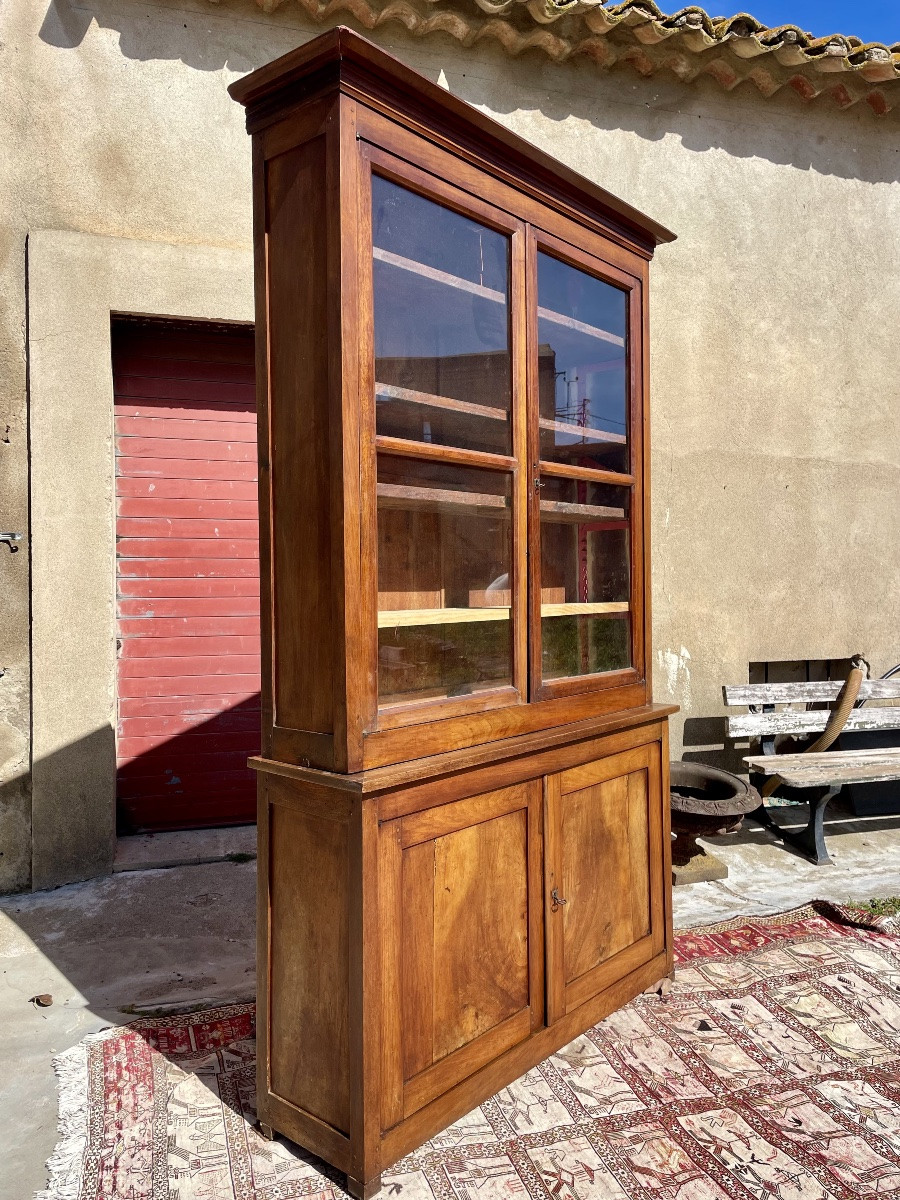 Buffet, Bibliothèque,,, de corps en noyer, massif, époque, directoire XVIIIe siècle-photo-2