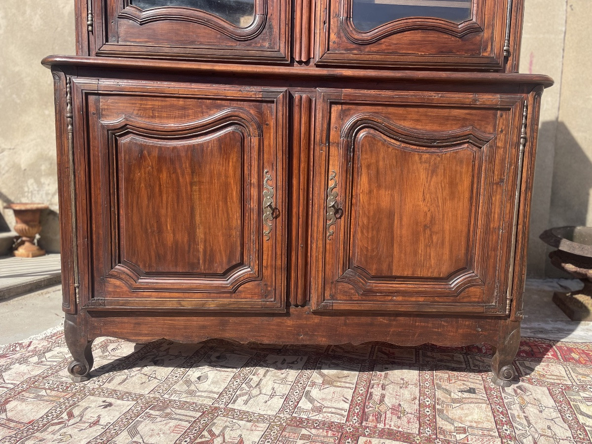 Two-part Glazed Walnut Buffet, From The Regency Period, 18th Century -photo-4