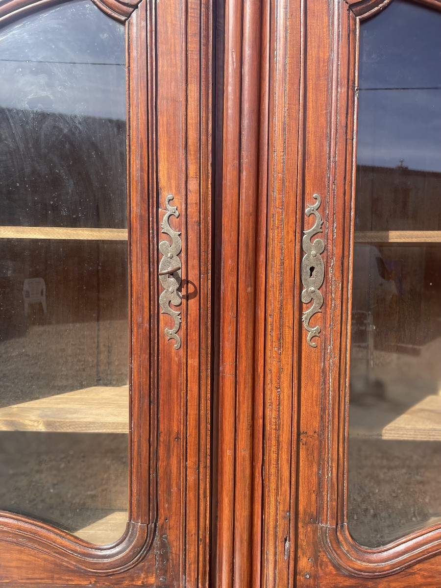 Two-part Glazed Walnut Buffet, From The Regency Period, 18th Century -photo-6