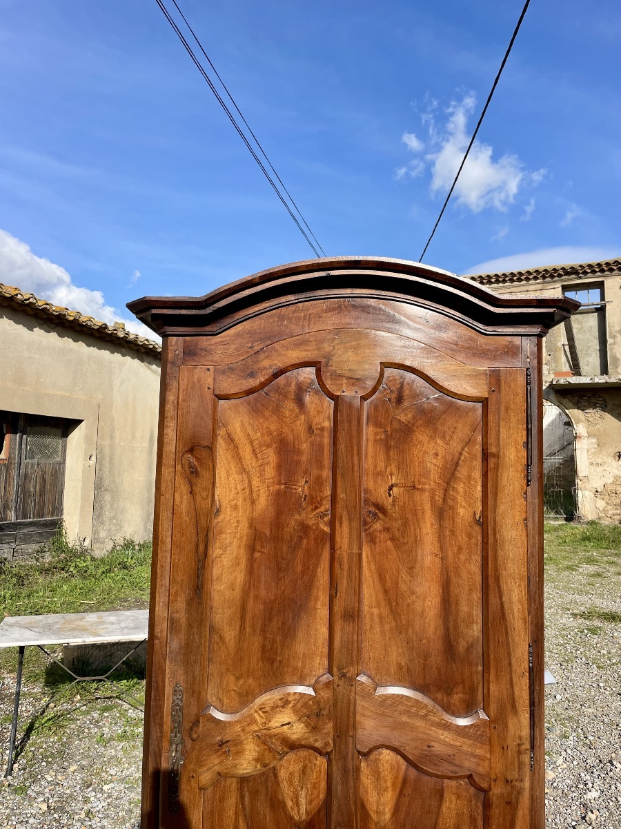 Louis XV Style Walnut Bonnetière, 18th Century-photo-2