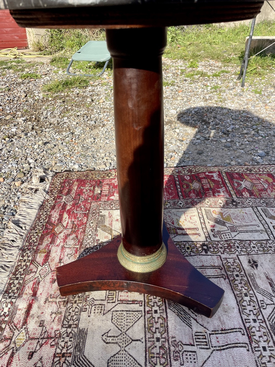 Petit guéridon empire en acajou d époque XIXÉM siècle -photo-4