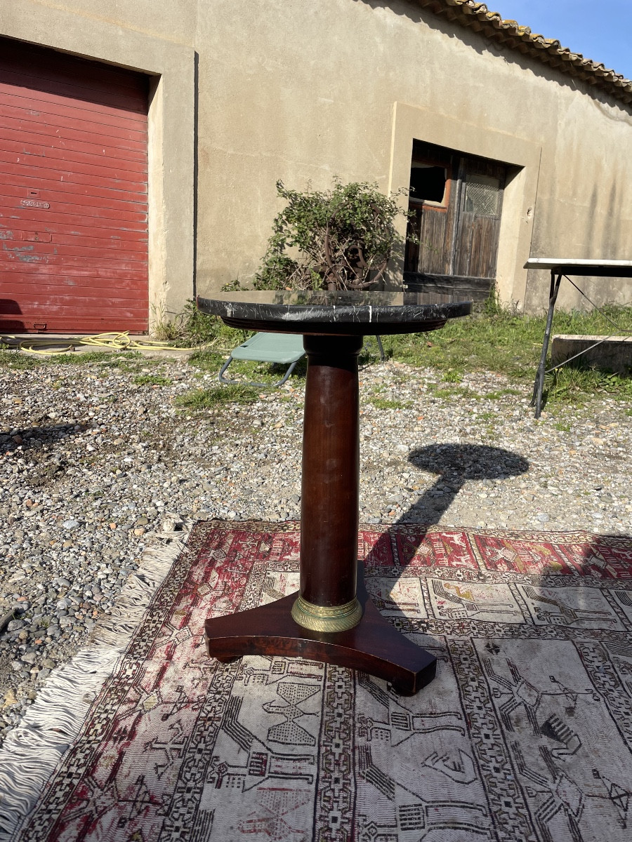 Petit guéridon empire en acajou d époque XIXÉM siècle 