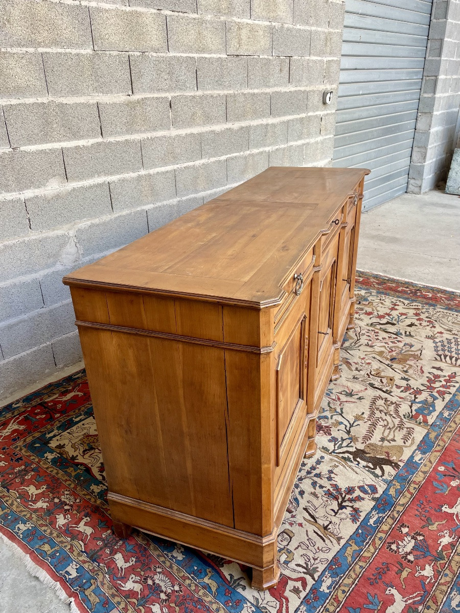 19th-century Cherrywood Sideboard With Three Doors -photo-3