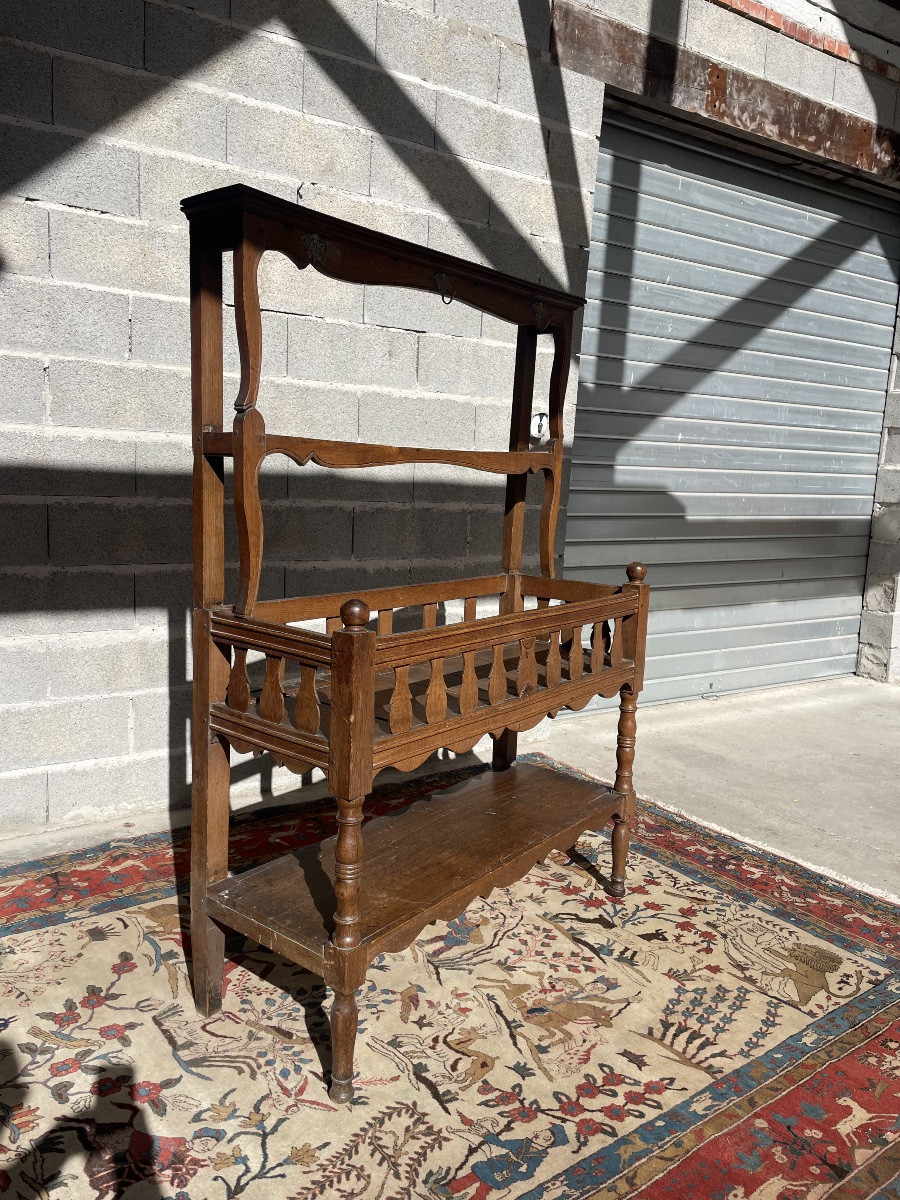 Picard Period Drainer, Louis XV Style, In Oak, 18th Century -photo-2