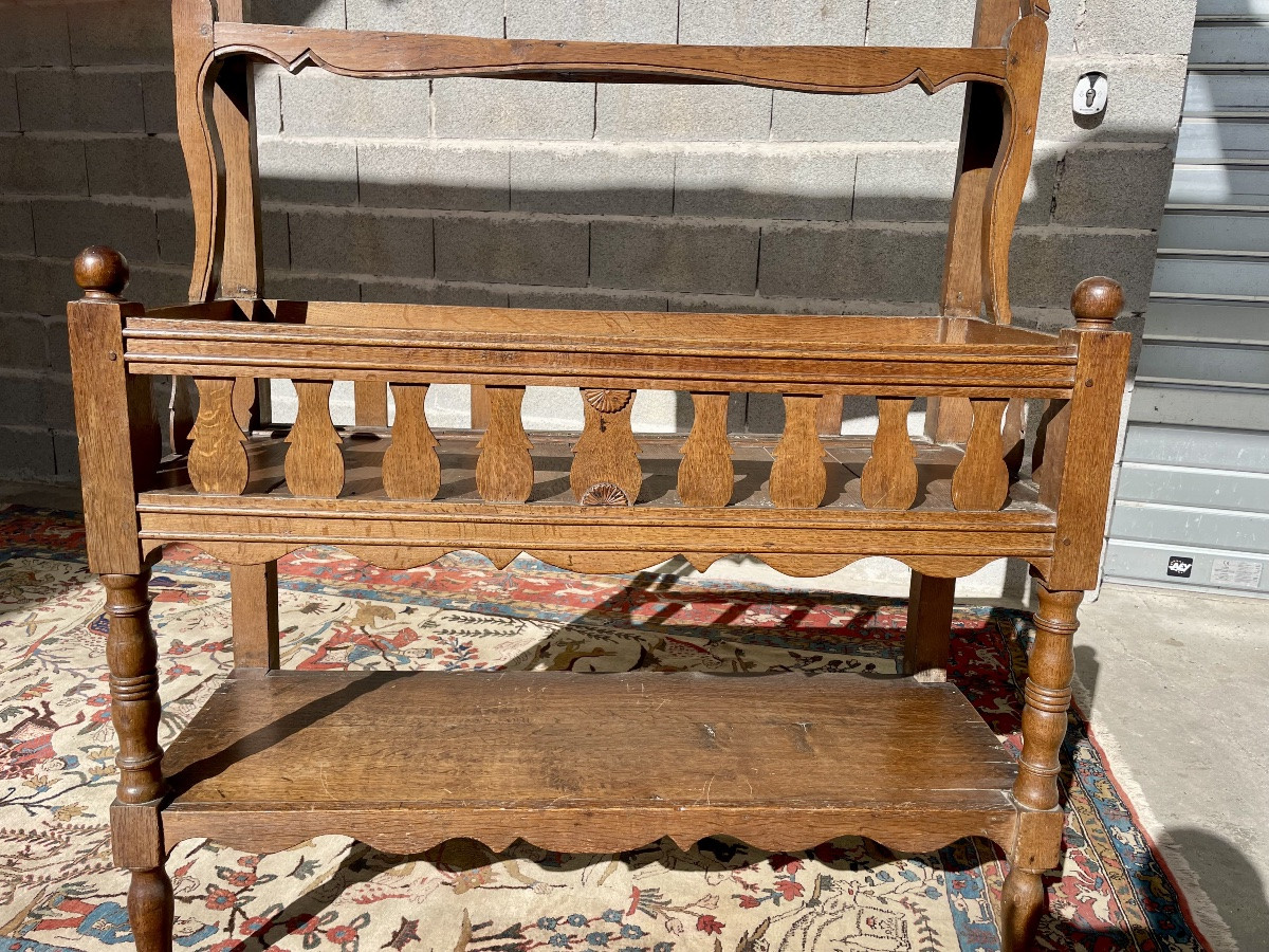 Picard Period Drainer, Louis XV Style, In Oak, 18th Century -photo-5