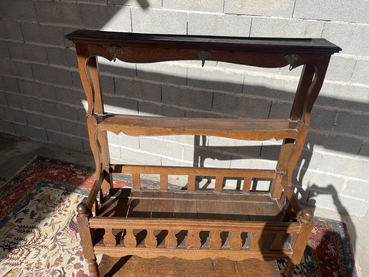 Picard Period Drainer, Louis XV Style, In Oak, 18th Century -photo-6