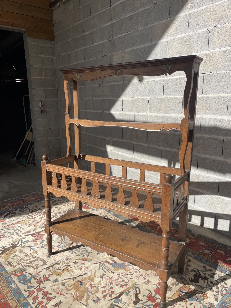 Picard Period Drainer, Louis XV Style, In Oak, 18th Century 
